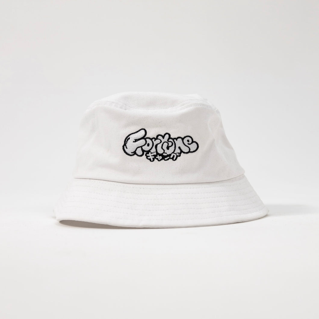 F'ITCH BUCKET HAT / WHITE